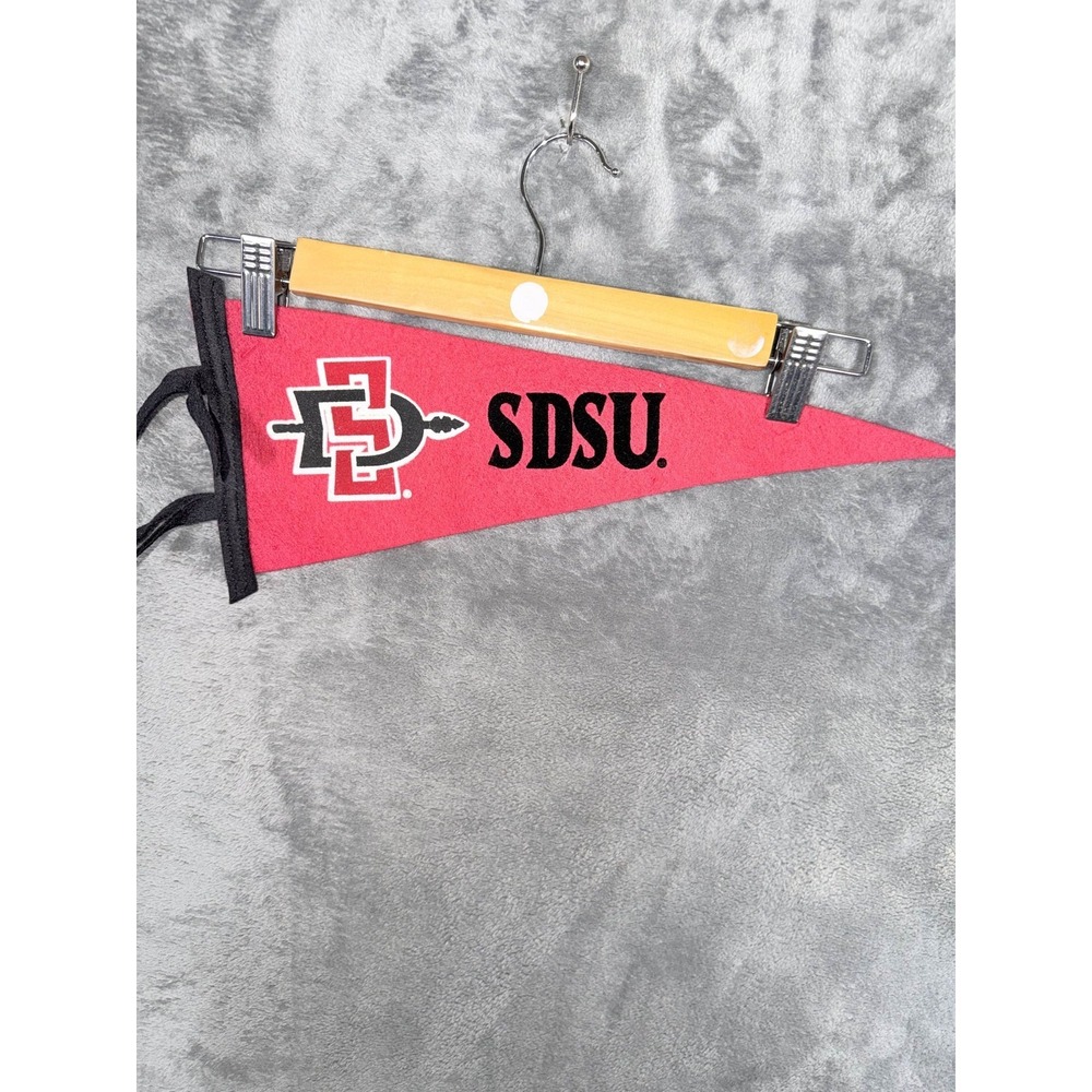 SDSU Aztecs Pennant San Diego State University College NCAA Fan Decor Red Black